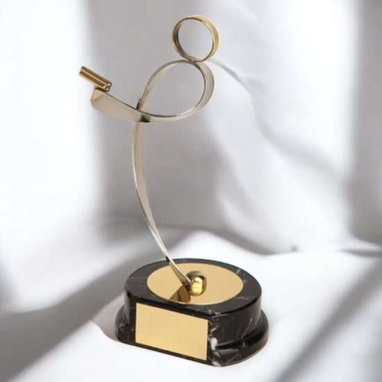 Sevilla Pistol Shooting Handmade Metal Trophy