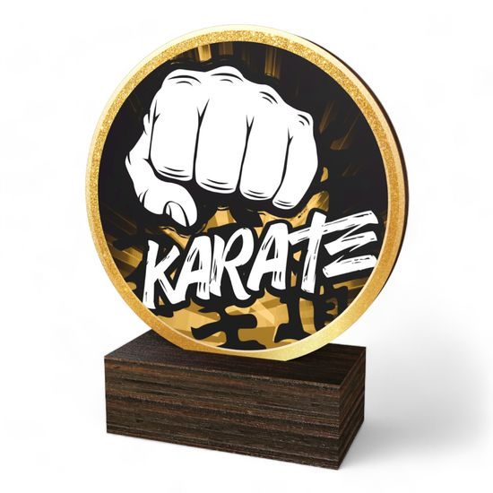 Holt Classic Karate Real Wood Trophy