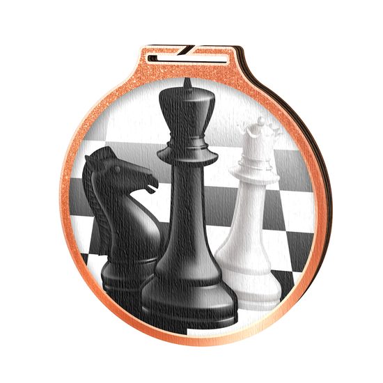 Habitat Chess Bronze Eco Friendly Wooden Medal