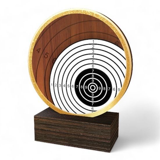 Holt Colour Shooting Target Real Wood Trophy