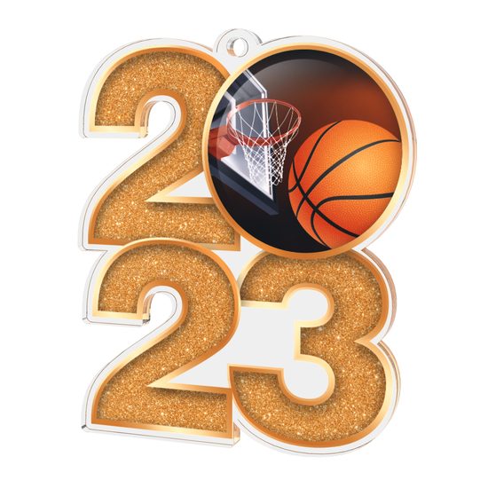 Basketball 2023 Acrylic Medal