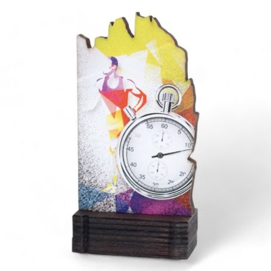 Shard Male Running Eco Friendly Wooden Trophy