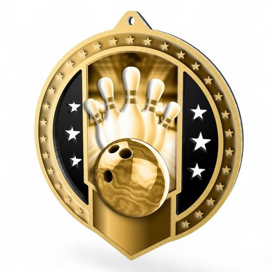 Sentinel Classic Ten Pin Bowling Stainless Steel Medal