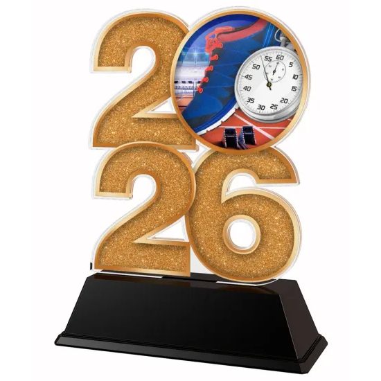 Athletics Year Trophy – Sports Award with Year Selection