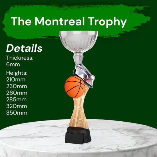 Montreal Basketball Silver Cup Trophy
