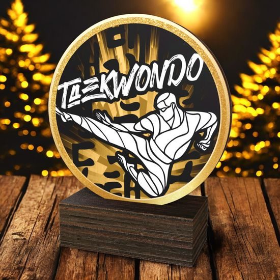 Holt Classic Taekwondo Real Wood Trophy