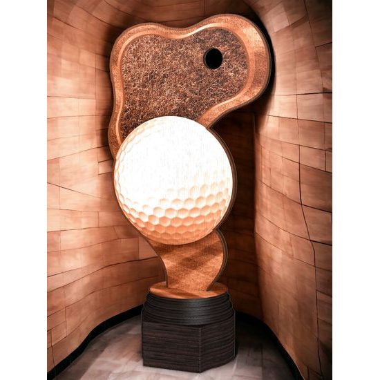 Frontier Classic Real Wood Golf Putting Green Trophy