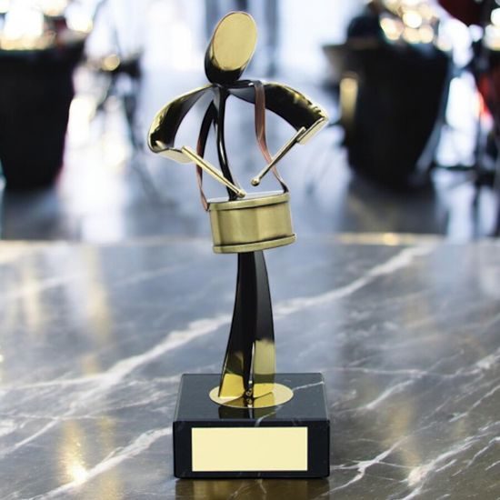 Galicia Drummer Handmade Metal Trophy
