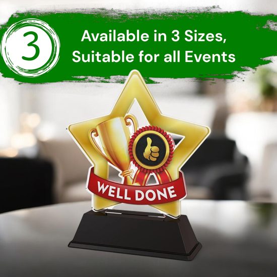 Mini Star Well Done Trophy