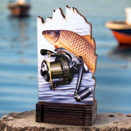 Shard Fishing Eco Friendly Wooden Trophy