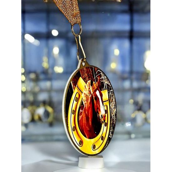 Aurum Equestrian Horse Shoe Stainless Steel Medal