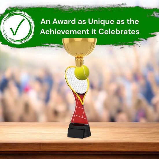 Vancouver Tennis Racket and Ball Gold Cup Trophy