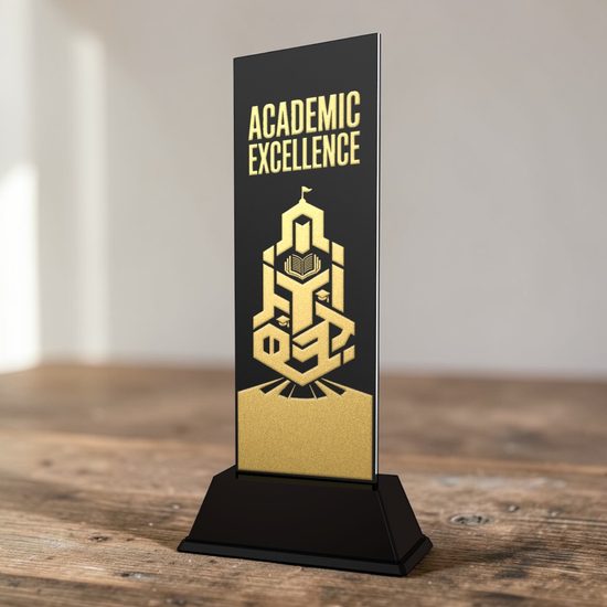 Shadowline School Academic Excellence Trophy – Stainless Steel Award