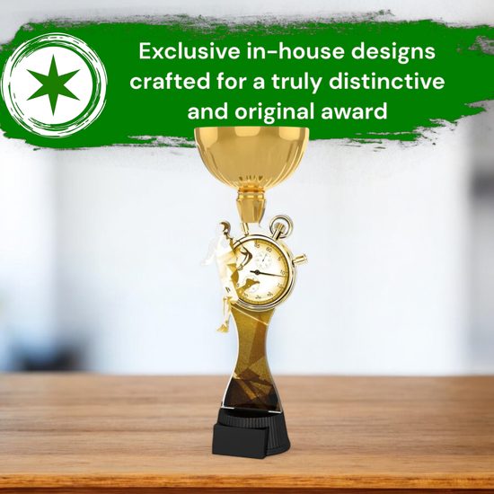 Vancouver Classic Running Stopwatch Gold Cup Trophy