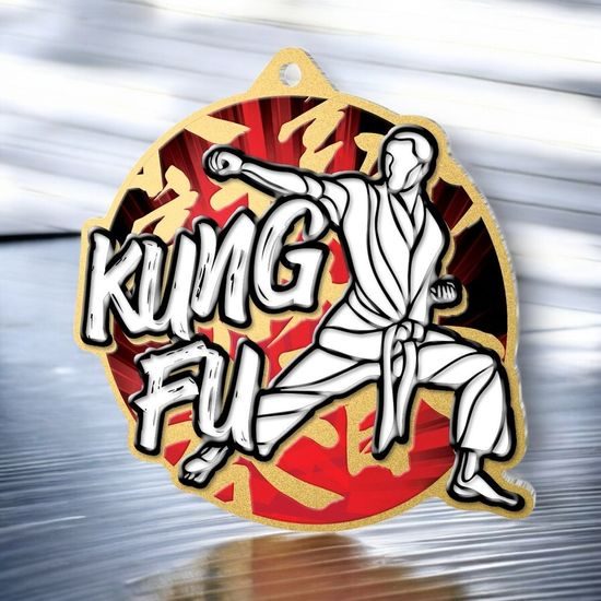 Aurum Kung Fu Stainless Steel Medal