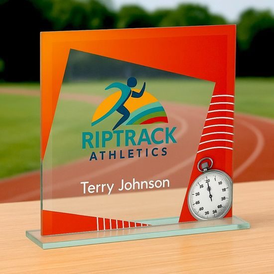 Eloise Athletics Full Colour Printed Glass Award