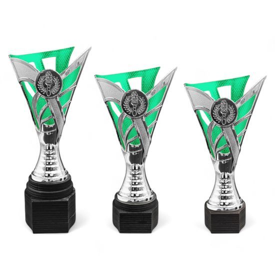 Tewin Silver & Green Laser Cup