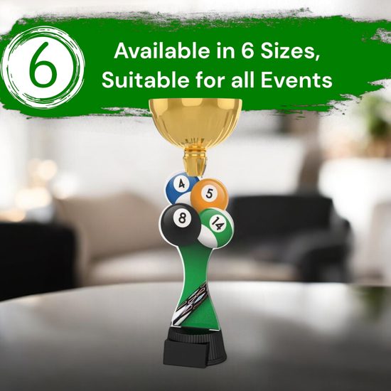 Vancouver Pool Balls Gold Cup Trophy