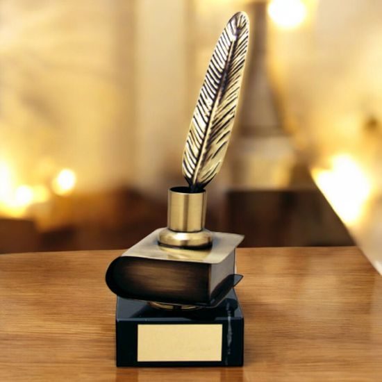 Tolstoy Literature Handmade Metal Trophy