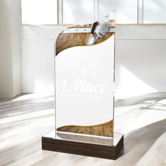 United Cooking Acrylic Wood Fusion Trophy