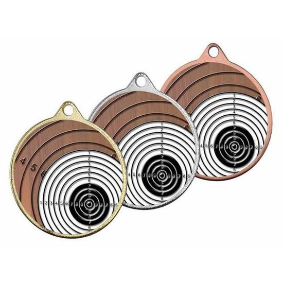 Hercules Texture Print Shooting Target Medal