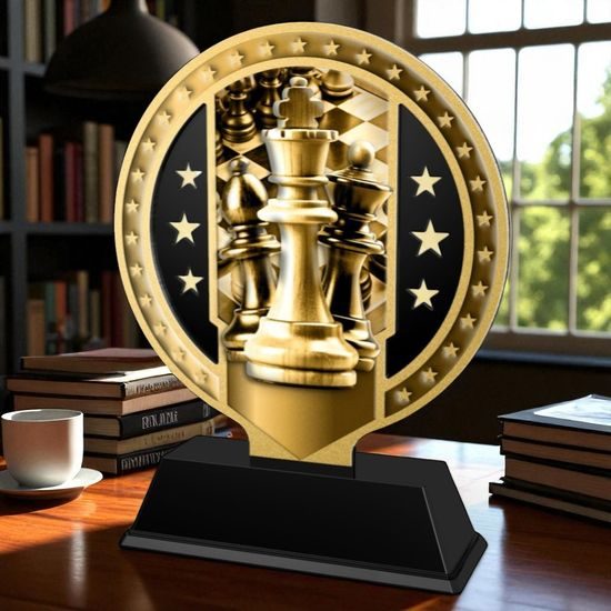 Sentinel Classic Stainless Steel Chess Trophy