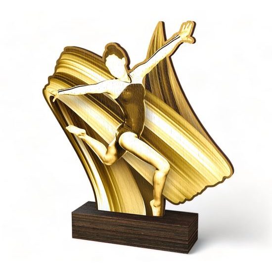 Sierra Classic Modern Dance Real Wood Trophy