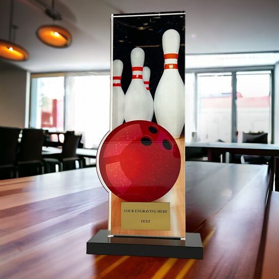 Apla Tenpin Bowling Ball and Pins Trophy