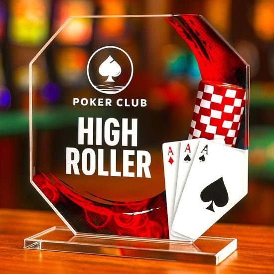 Hopper Poker Glass Award