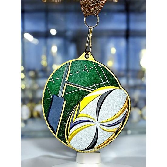 Aurum Rugby Stainless Steel Medal
