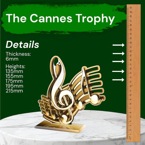 Cannes Classic Music Notes Trophy
