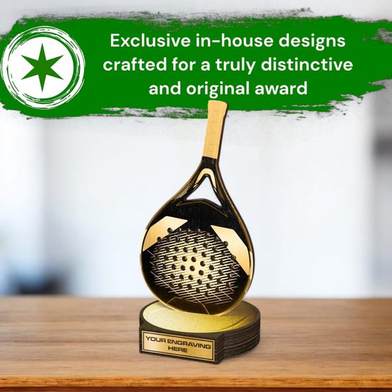 Grove Classic Padel Tennis Real Wood Trophy