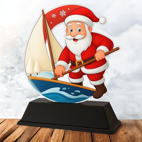 Santa Sailing Christmas Trophy