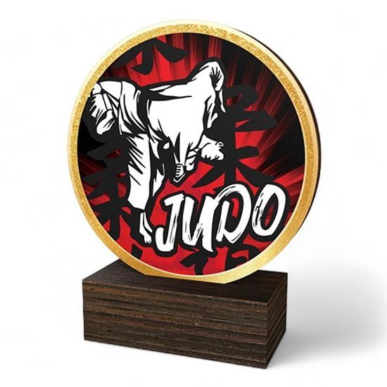Holt Colour Judo Real Wood Trophy