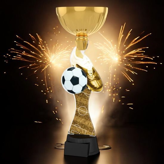 Vancouver Classic Football Boot and Ball Gold Cup Trophy