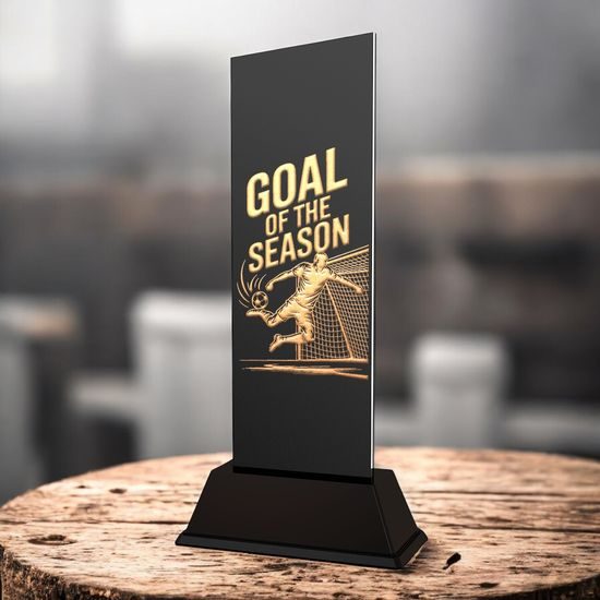 Shadowline Football Male Goal of the Season Trophy – Stainless Steel Award