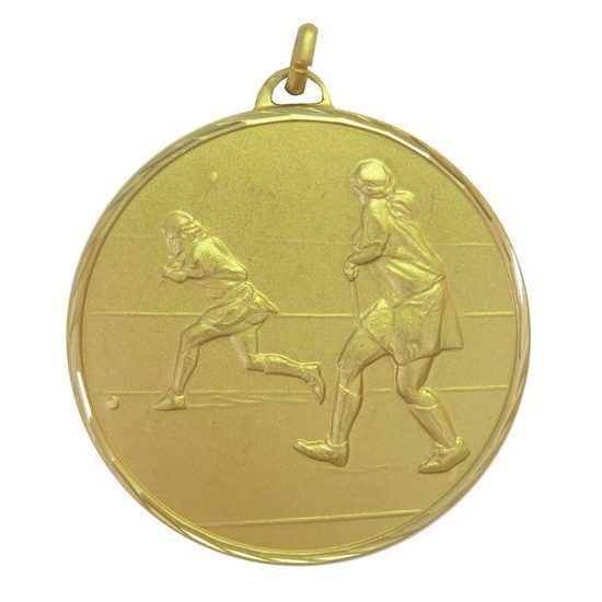 Embossed Economy Female Hockey Gold Medal