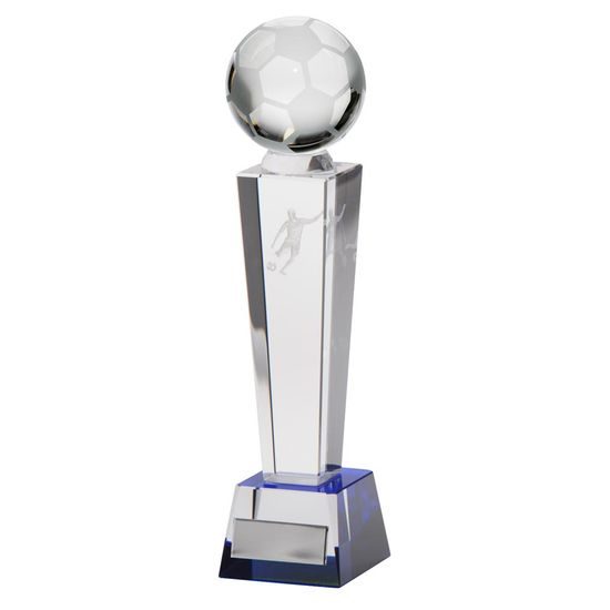 Legend 3D Crystal Football Player Trophy