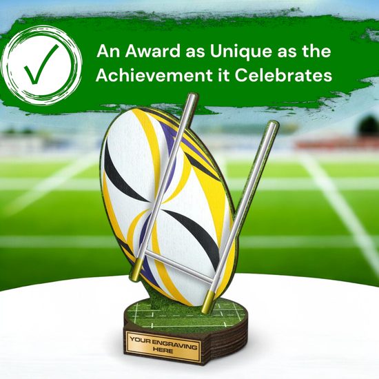 Grove Rugby Real Wood Trophy