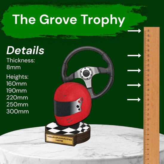 Grove Motorsport Real Wood Trophy
