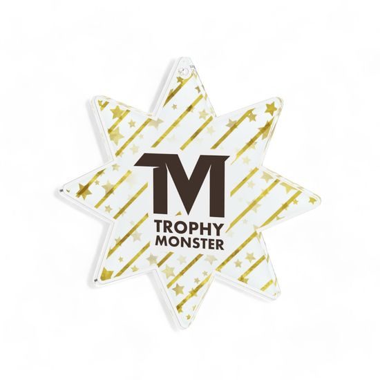 Christmas Star Logo Custom Made Printed Medal