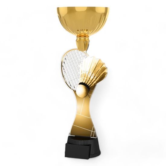 Vancouver Classic Badminton Racket and Shuttlecock Gold Cup Trophy