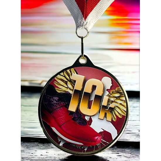Hercules Texture Print 10k Running Medal