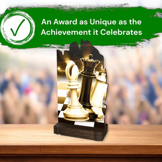 Shard Classic Chess Eco Friendly Wooden Trophy