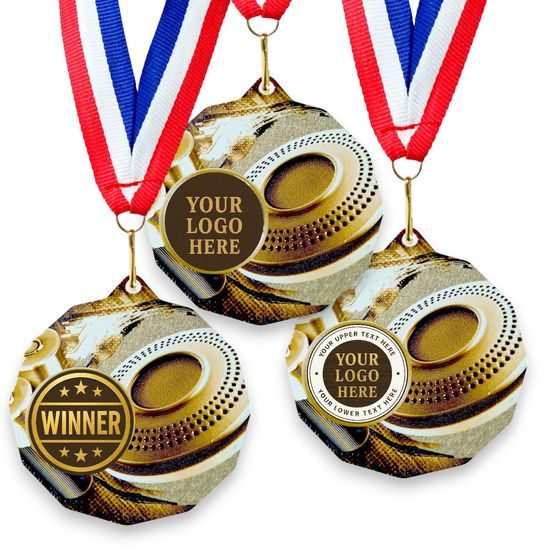 Dodeca Clay Pigeon Shooting Stainless Steel Logo Insert Medal