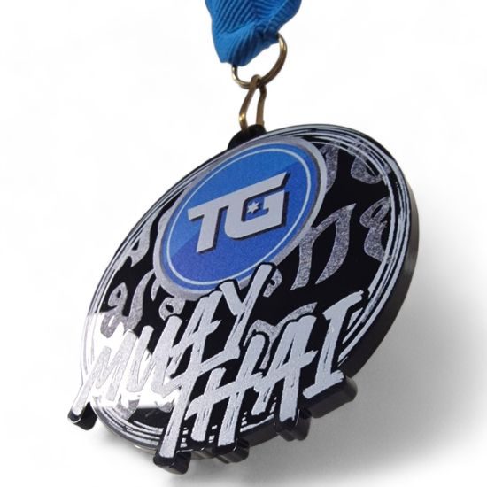 Giant Karate Black Acrylic Logo Medal