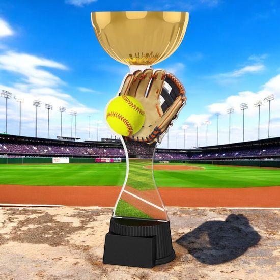 Vancouver Softball and Glove Gold Cup Trophy