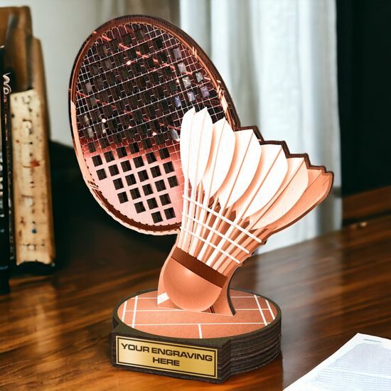 Grove Classic Badminton Real Wood Trophy