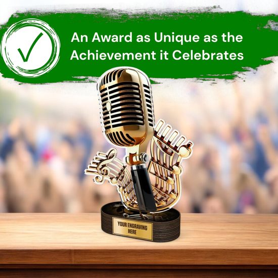 Altus Microphone Singing Trophy