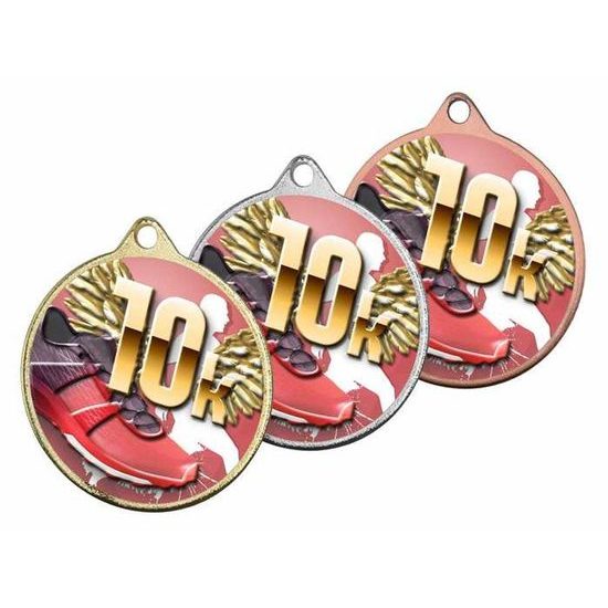 Hercules Texture Print 10k Running Medal